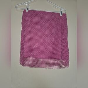 Sincerely Jules Pink Mesh Mini Skirt